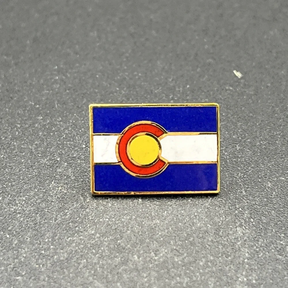 Colorado State Flag United States Of America Lapel Hat Pin‎